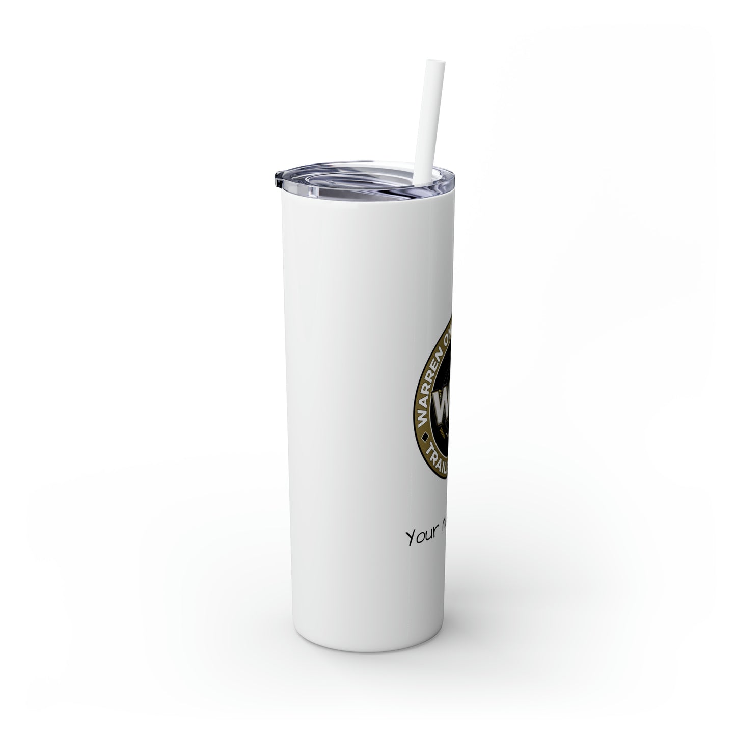 WOA Personalized Skinny Tumbler with Straw, 20oz | FREE SHIPPING!