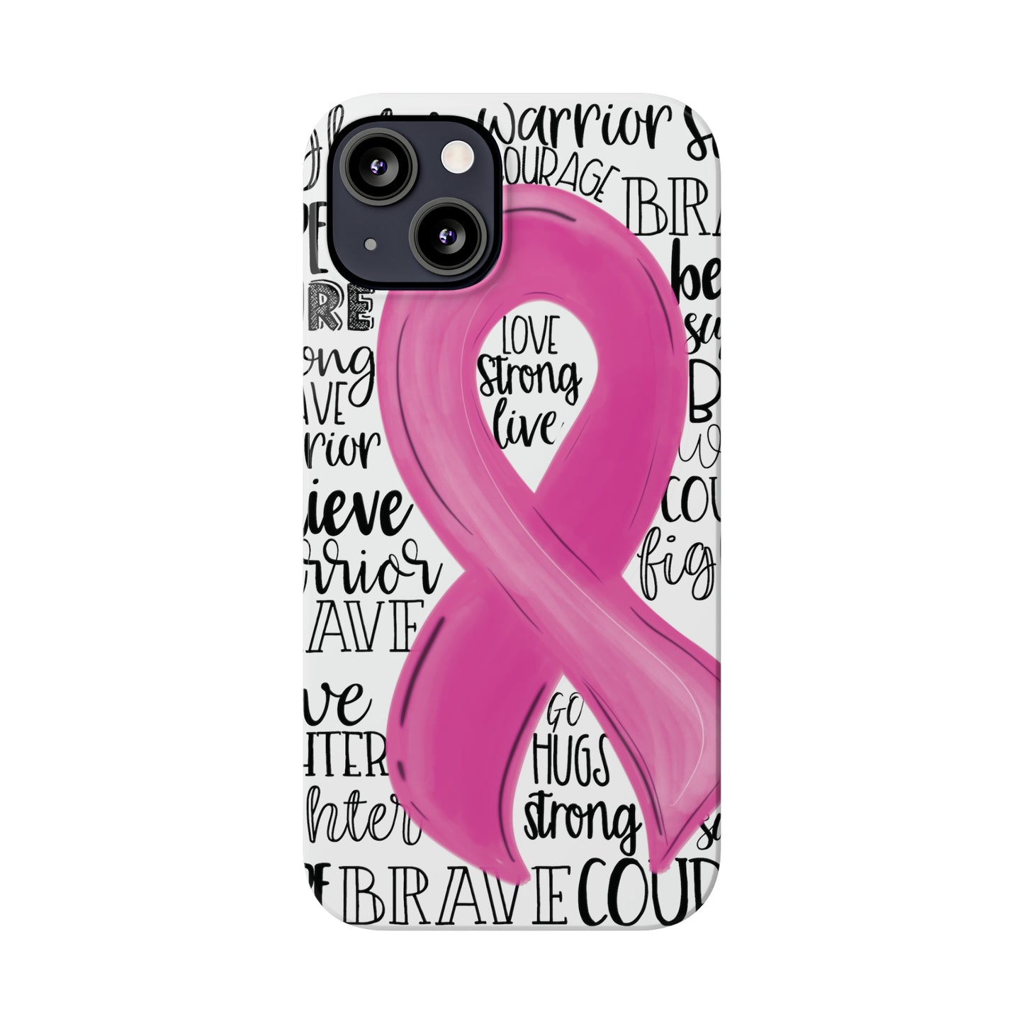 Breast Cancer Awareness iPhone Case | Various Sizes | Slim Phone Cases | FREE SHIPPING!