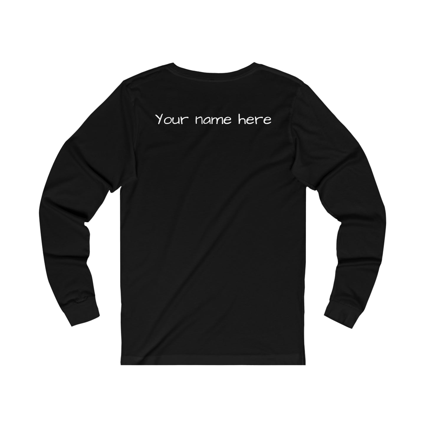 WOA Personalized Adult Unisex Jersey Long Sleeve Tee |FREE SHIPPING!