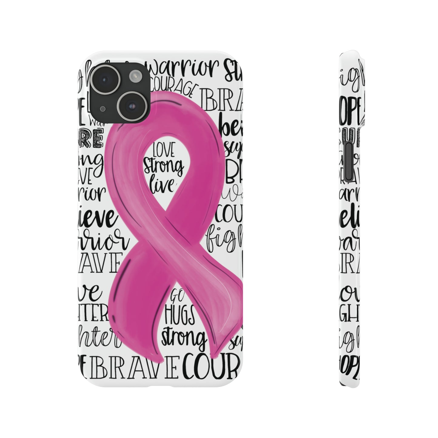 Breast Cancer Awareness iPhone Case | Various Sizes | Slim Phone Cases | FREE SHIPPING!