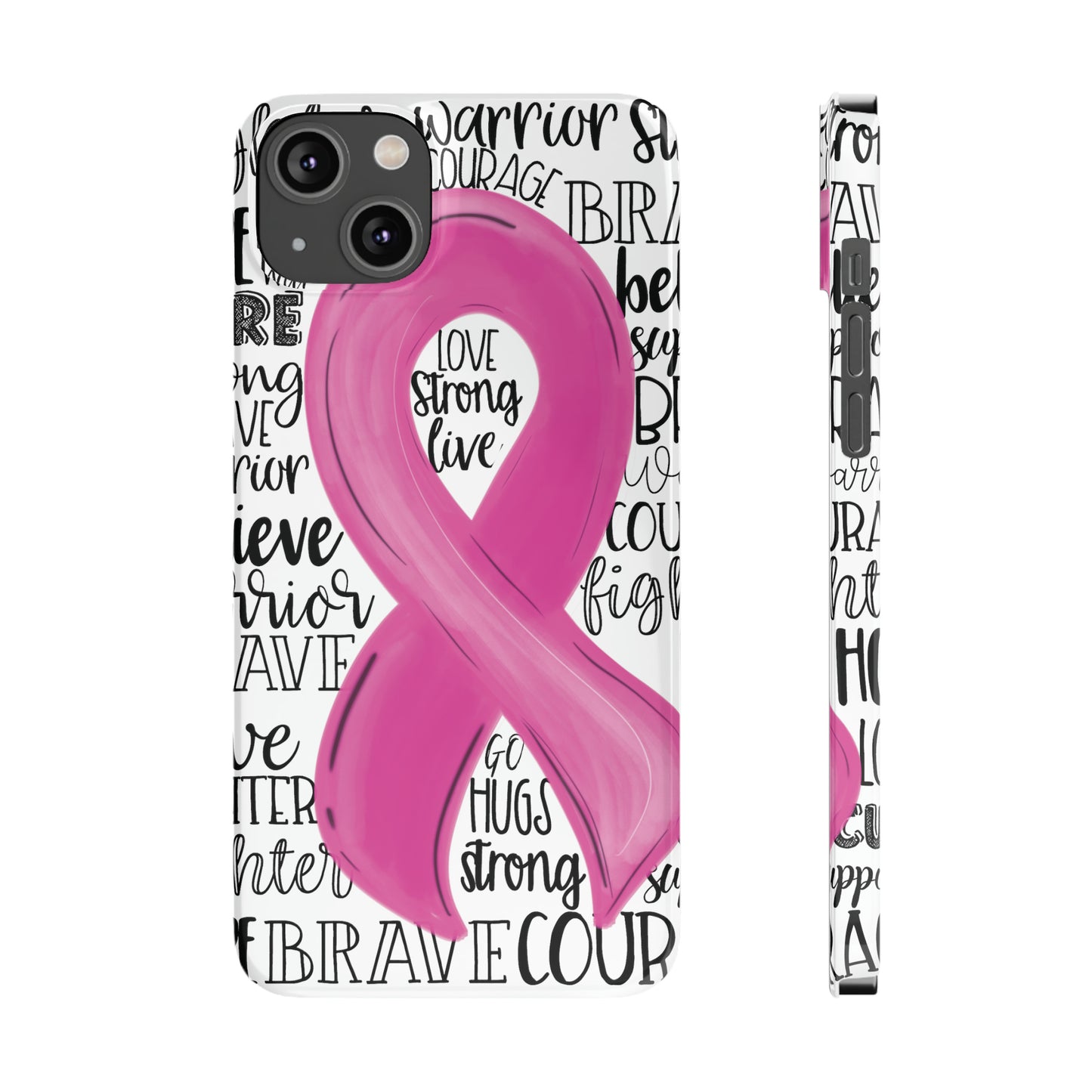 Breast Cancer Awareness iPhone Case | Various Sizes | Slim Phone Cases | FREE SHIPPING!