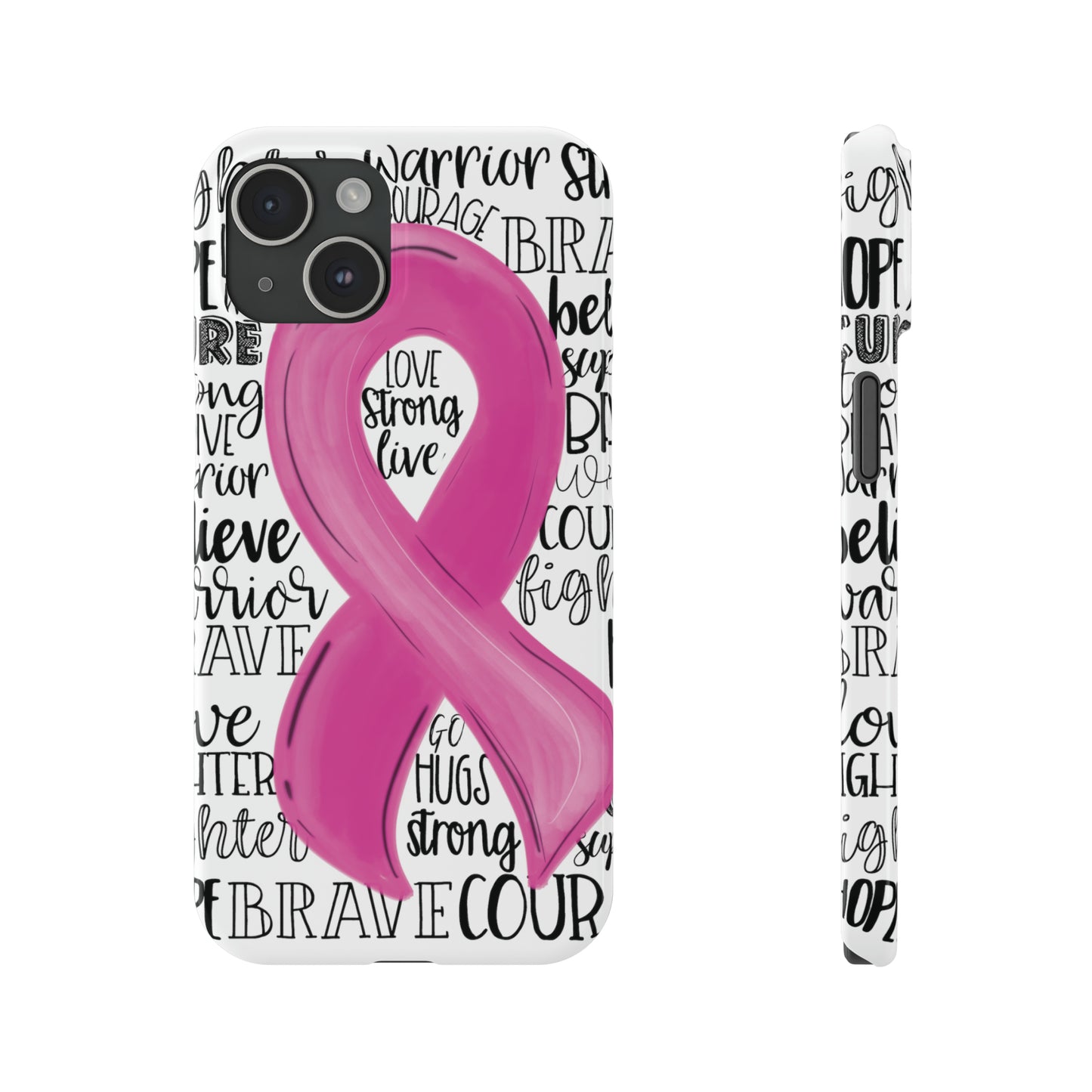 Breast Cancer Awareness iPhone Case | Various Sizes | Slim Phone Cases | FREE SHIPPING!