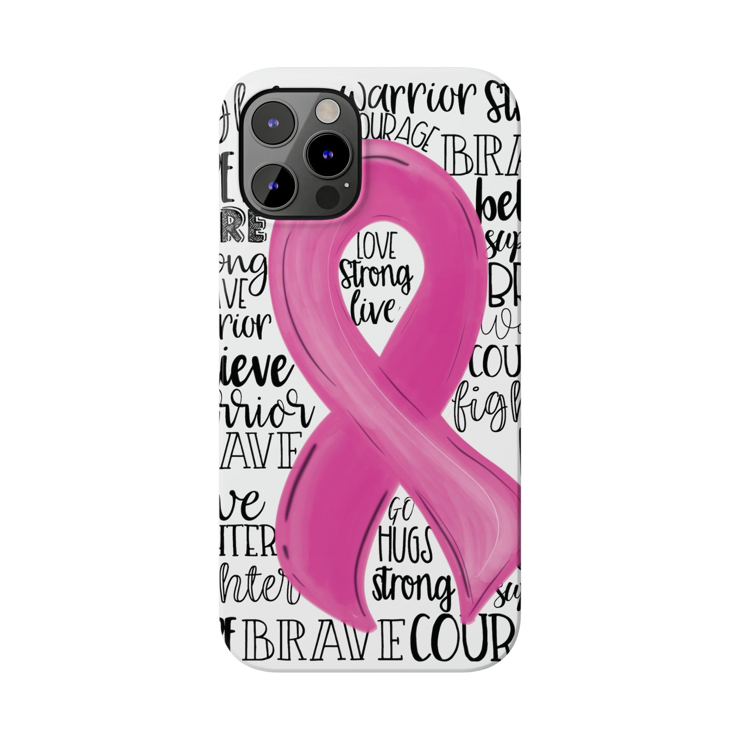 Breast Cancer Awareness iPhone Case | Various Sizes | Slim Phone Cases | FREE SHIPPING!