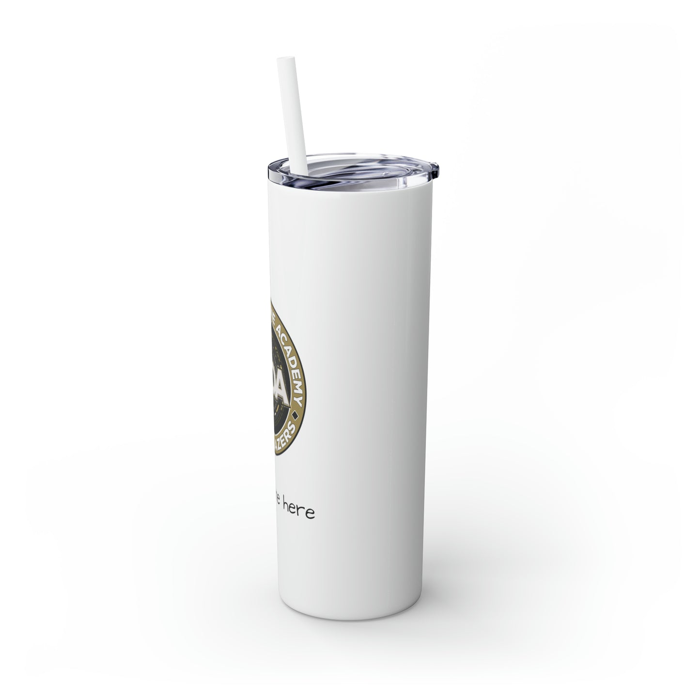 WOA Personalized Skinny Tumbler with Straw, 20oz | FREE SHIPPING!