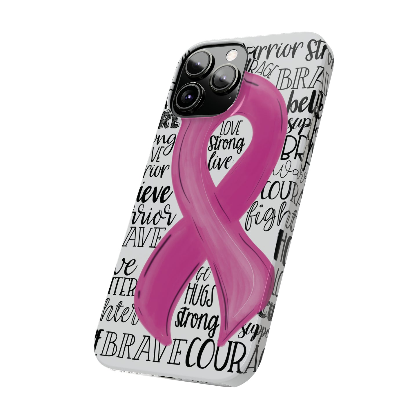 Breast Cancer Awareness iPhone Case | Various Sizes | Slim Phone Cases | FREE SHIPPING!