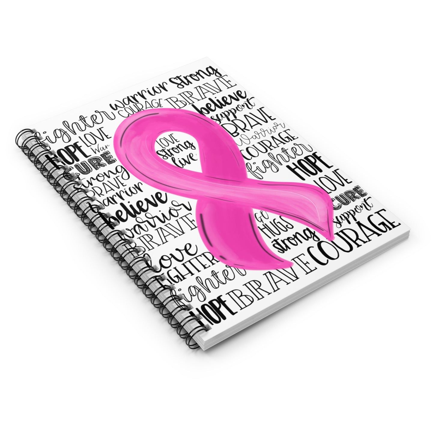Breast Cancer Awareness Spiral Notebook | Ruled Line | Size A5 (5.83 x 8.27)
