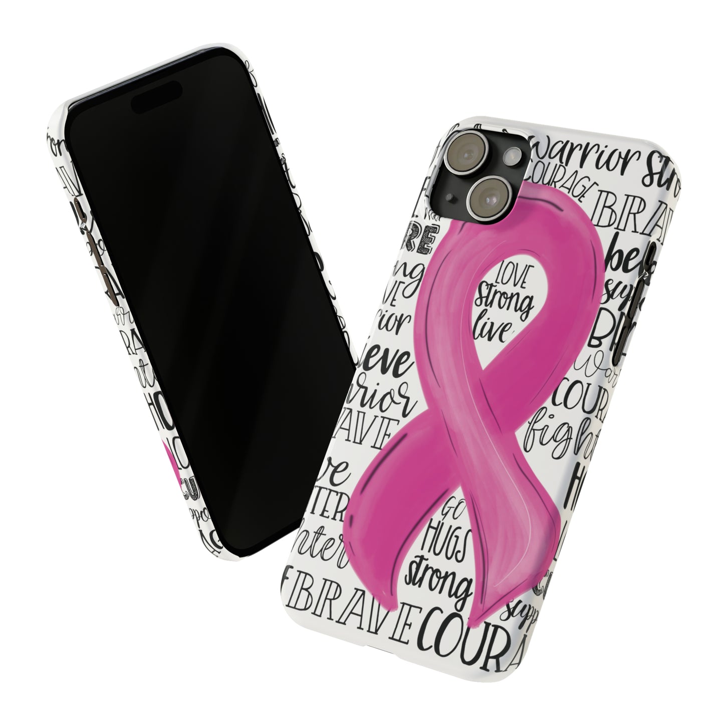 Breast Cancer Awareness iPhone Case | Various Sizes | Slim Phone Cases | FREE SHIPPING!