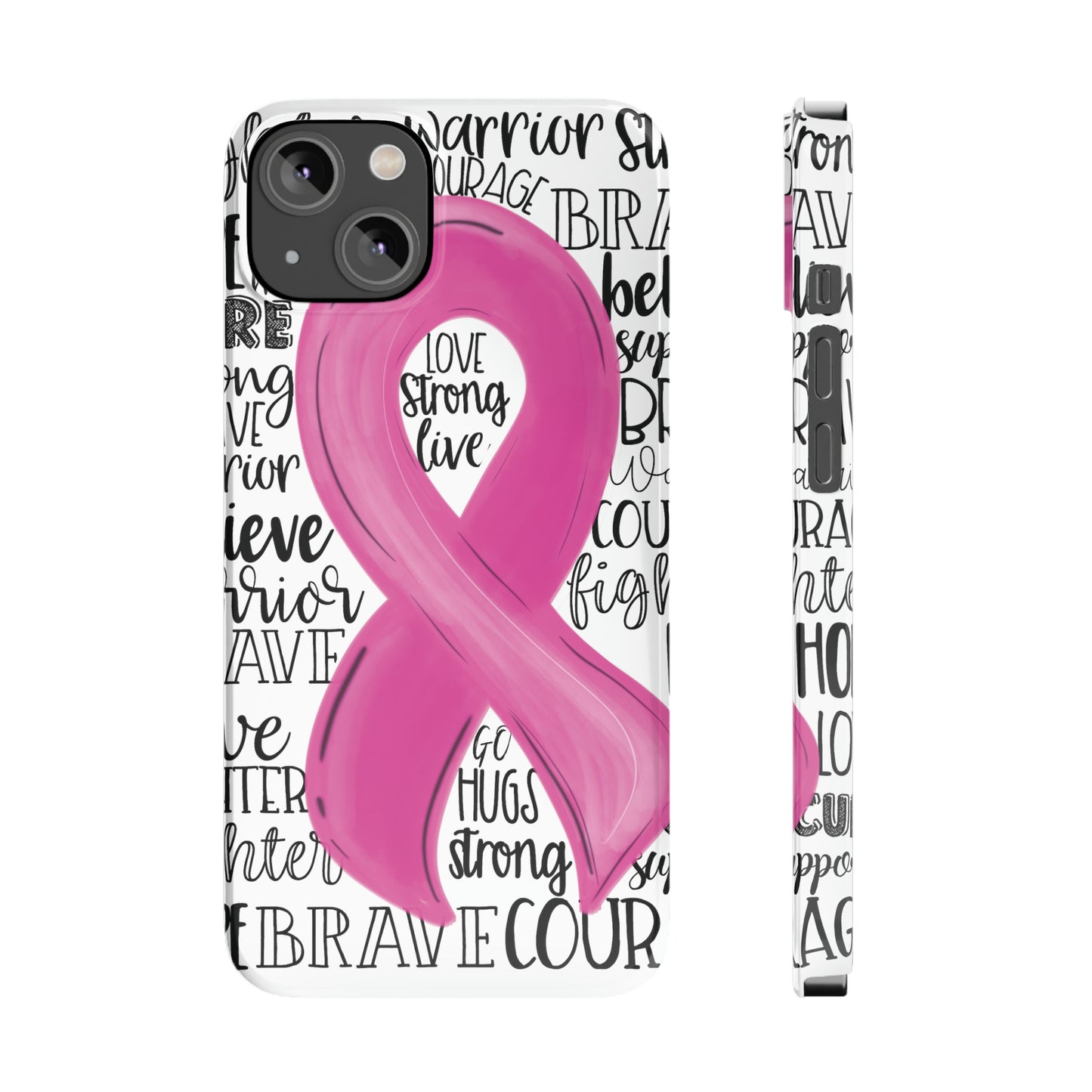 Breast Cancer Awareness iPhone Case | Various Sizes | Slim Phone Cases | FREE SHIPPING!