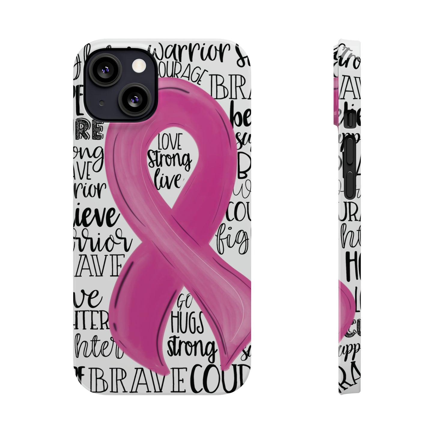Breast Cancer Awareness iPhone Case | Various Sizes | Slim Phone Cases | FREE SHIPPING!