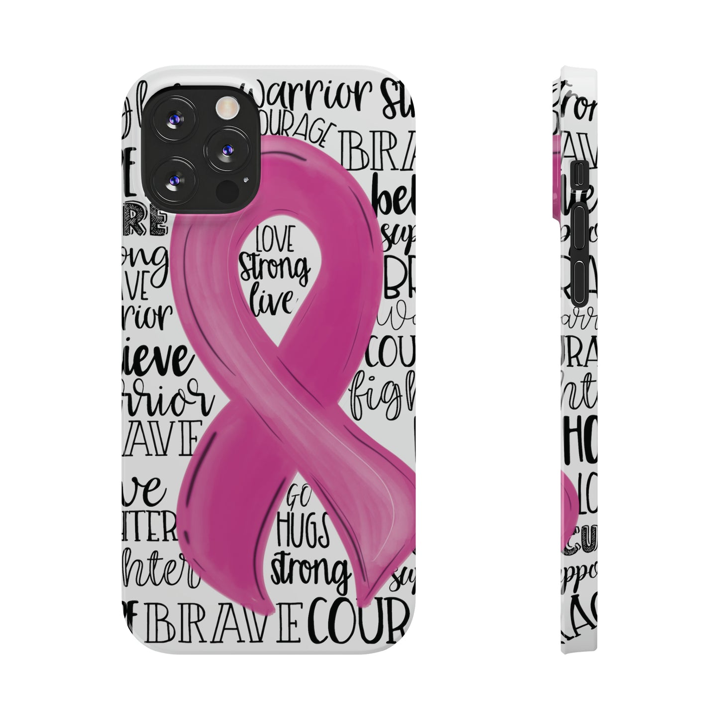 Breast Cancer Awareness iPhone Case | Various Sizes | Slim Phone Cases | FREE SHIPPING!