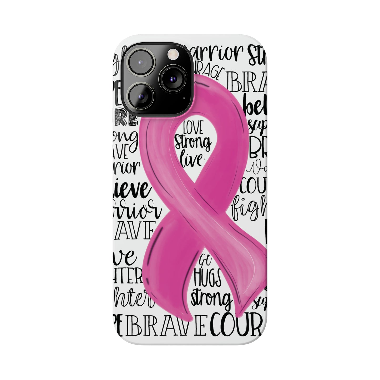 Breast Cancer Awareness iPhone Case | Various Sizes | Slim Phone Cases | FREE SHIPPING!