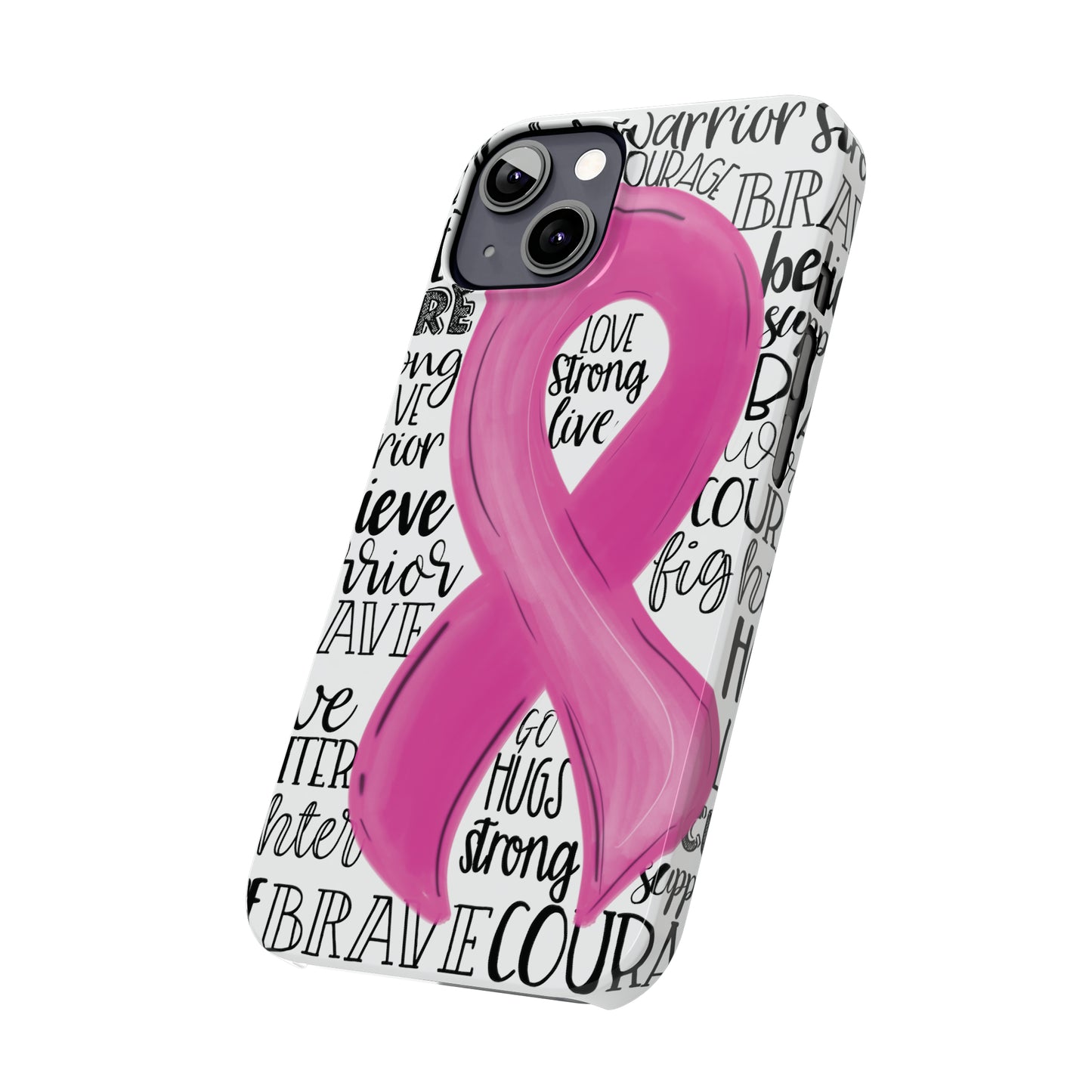 Breast Cancer Awareness iPhone Case | Various Sizes | Slim Phone Cases | FREE SHIPPING!