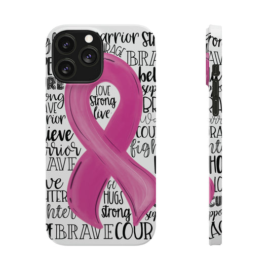 Breast Cancer Awareness iPhone Case | Various Sizes | Slim Phone Cases | FREE SHIPPING!